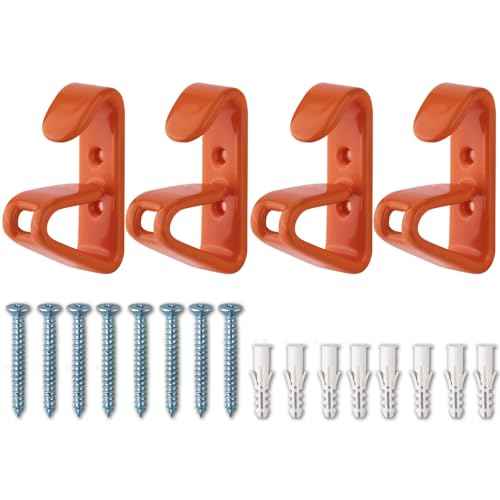 Wheel Display Hooks, Car Rim Wheel Display Hooks Solid Steel with Soft Plastic Coated Wheel Rim Hooks for Hanging Rims on The Wall
