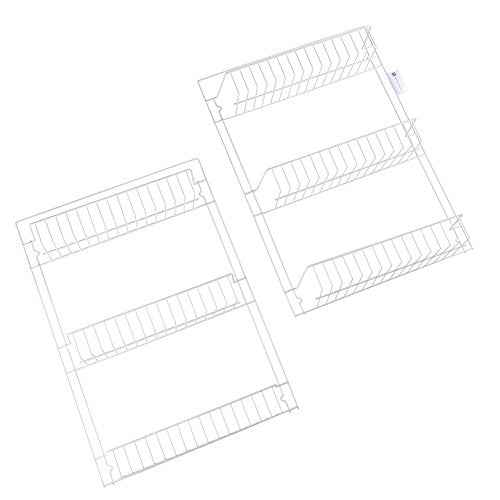 Over the Door Organizer - 6-Tier Adjustable Pantry Shelves and Rack for Kitchen Organization - Organization and Storage by Lavish Home (White)