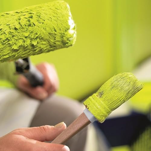 Round Chalk Paint Brush for Furniture Paint Painting Wax, 2 Inches Washable Reusable DIY Painting Wall Paint Stencil Wood Stain Brush