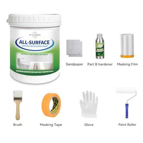 styleonme Tub and Tile Paint White, 50-60sq.ft, Bathtub Washbasin Toilet Ceramic Tile and Kitchen Countertop Refinishing, Odorless and Non-Toxic Heavy Glaze Epoxy Resin Coating