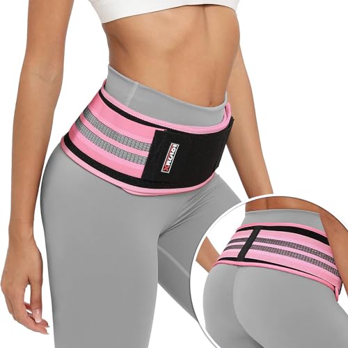 Sacroiliac SI Joint Hip Belt, Lower Back Support Brace for Women Men, Pelvic Support Belt for Sciatica, Pelvis, Lumbar & Nerve Pain Relief Devices Trochanter Belt(Regular M/L)