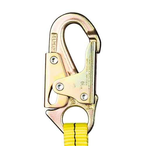 Guardian 01250 Non-Shock-Absorbing Lanyard - 2 ft | Self Locking Steel Hooks | ANSI and OSHA Compliant