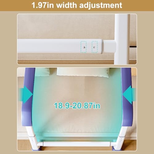 Glnnk Couch Stand Assist Aid for Elderly: Chair Lift Standing Assis Devices for Seniors Sit to Stand - Height & Width Adjustable Mobility Daily Living Aid Couch Cane Stand Up Assist (Blue)