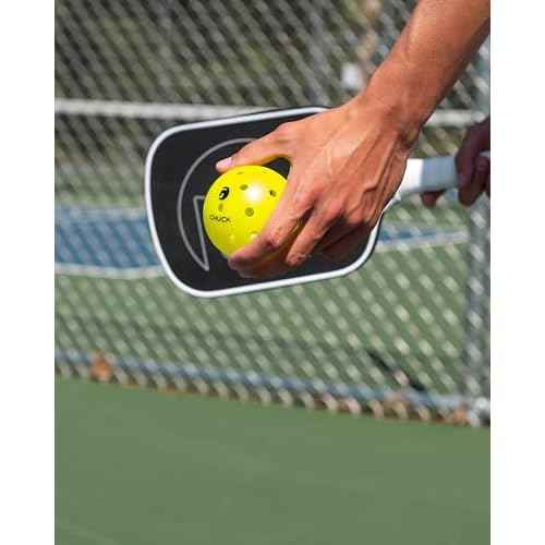GAMMA Chuck Outdoor Pickleballs, Symmetrical 38-Hole Design, USAPA Approved for Tournament Play, Durable, All-Weather Endurance, Consistent Flight, Enhanced Speed, Competitive & Practice