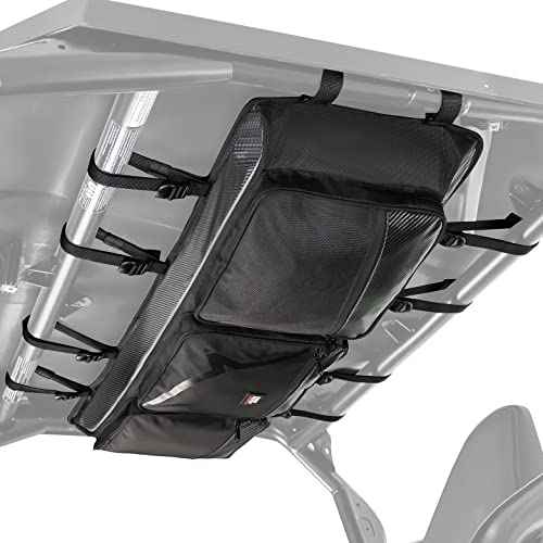 KEMIMOTO UTV Roof Bag 1680D 4.2 Gal Storage Compatible with CFMOTO ZForce 950 HO/HOEX 2022-2024 / ZForce 950 Sport 2020-2022 G1, Large-Capiticy Water-Resistant Overhead Roof Storage Bag