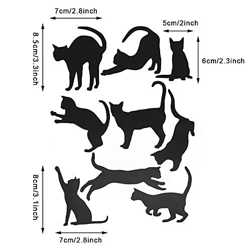 Grenerics Black Cat Wall Stickers for Kids Cat Wall Decals Bedroom Cat Vinyl Sticker Wall Art Stickers 36PCSby Baryuefull