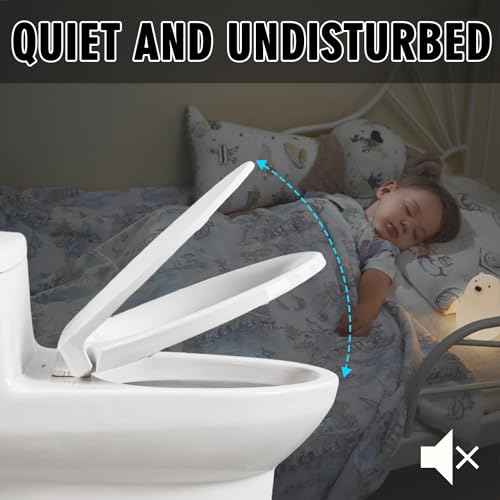 SS113 /SS114 Elongated Soft Slow Close Toilet Seat Compatible with TOTO SS114/SS115/SS154/SS204/SS22 Toilet Seat,Toilet Lid Slow Close Quiet No Slam, Heavy Duty Elongated Toilet, White