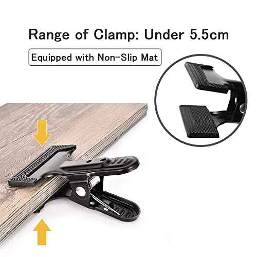 Backdrop Spring Clamps - 2 Pack of 4" Heavy Duty Clips for Photography Background Stands, Woodworking & Home Improvement Projects
