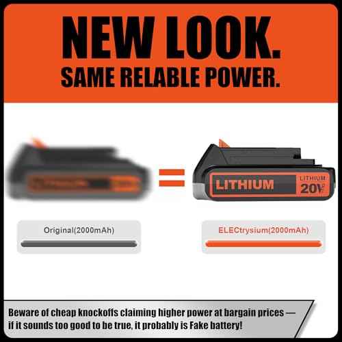 Replacement for Black and Decker 20V Lithium Battery,Compatible with Weed Eater 20V LBXR20 LB2X4020 LBXR2020-OPE LBXR20-OPE2 LBXR20B-2 LB2X3020-OPE LBXR20BT 20 Volt Max Power Tools