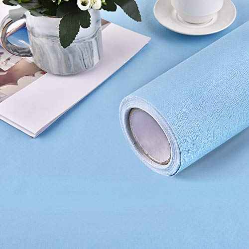 Mecpar Blue Wallpaper 17.71 in16.4 Ft Contact Paper Peel and Stick Removable Self-Adhesive Decorative Film Roll Easy to Apply