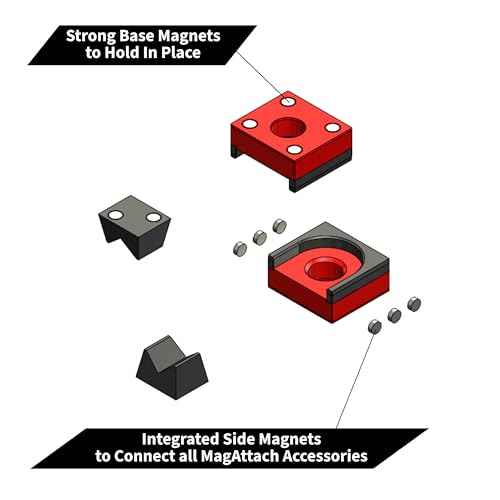 MagAttach Ratchet Organizer Kit (3 Piece Set (2-Pack), Red/Black)