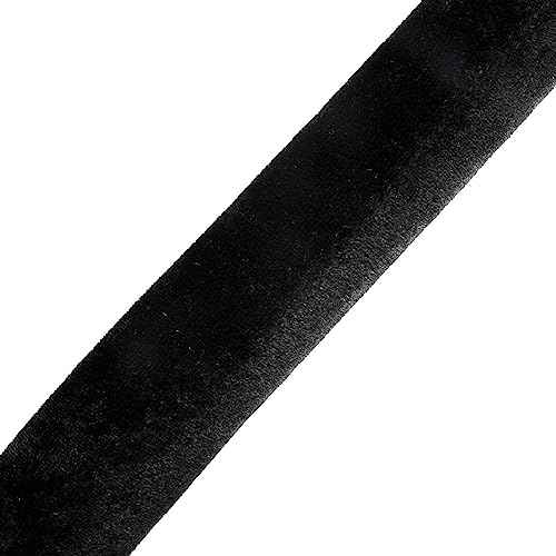 NovelBee 4pcs Black Velvet Stanchion Ropes with Black Hooks,6.6 Feet Stanchion Queue Barrier Ropes,Crowd Control Velvet Rope Safety Barriers for Party Decorations