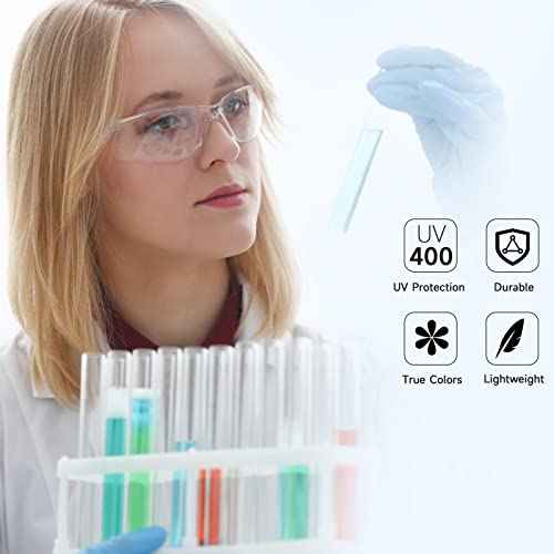 30 Pack Safety Glasses ANSI Z87.1 Scratch Resistant Eyewear for Women Man Lab Goggles Eye Protection