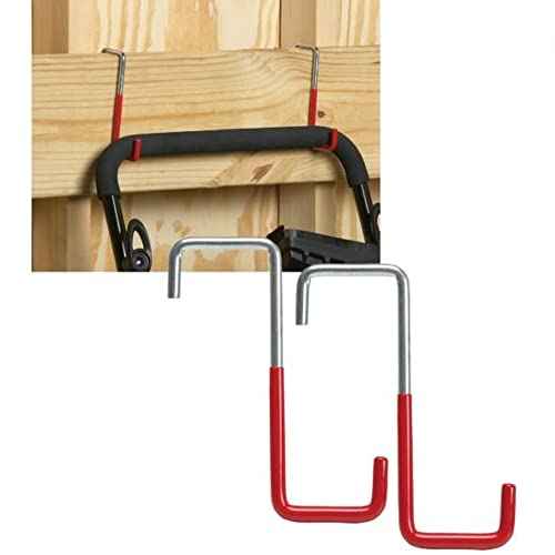 Do it Best Garage Hooks for Bike Racks, Wall Mounts, Ladders, Tools, and Storage Solutions (4 Hooks)