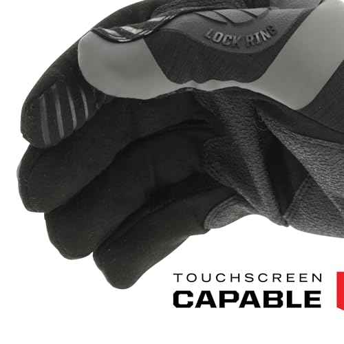 Mechanix Wear M-Pact Impact Resistant Work Gloves - Durable Safety Gloves for Men - Touchscreen Capable - Machine Washable - Breathable - Large - Black