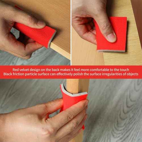 24 Pcs 400 Grit Sanding Sponge, Sanding Sponges for Wood, Soft Foam Hand Sander Block Wet Dry Sanding Pads for Automobile Wood Furniture Metal Drywall Polishing