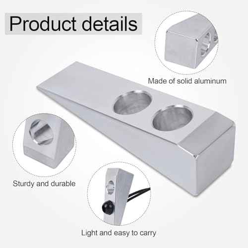2 Pcs Firefighter Wedge, Firefighter Door Wedge, Firefighter Wedge Tool, Aluminium Firefighter Wedge, Metal Firefighter Wedge Fit for Halligan or FuBar Tool