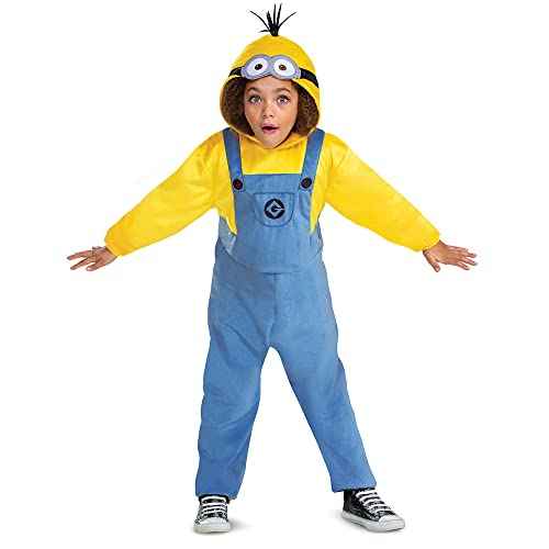 Disguise Kevin Minion Costume for Kids, Official Minions Rise of Gru Outfit and Headpiece