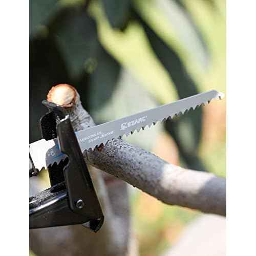 EZARC Wood Pruning Reciprocating Saw Blade, 6-Inch Recip Saw Blades R644GS 6TPI (5-Pack)