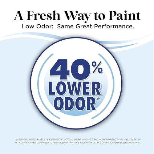Rust-Oleum Low Odor Premium Spray Paint, 11 oz, Matte Blackout, 6 Pack