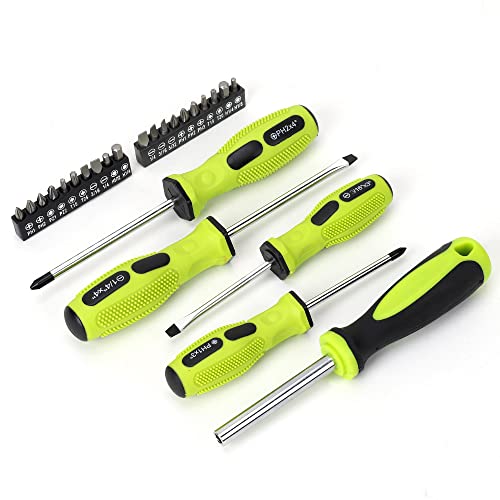 FASTPRO 215-Piece Home Repairing Tool Set with 12-Inch Wide Mouth Open Storage Bag, Household Hand Tool Kit, Green