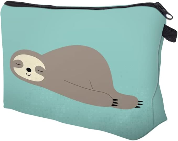 Deanfun Makeup Case Small, Cosmetic Zipper Bag Waterproof for Purse Mini, Women Cute Traveling Accessories Pouch for Ladies Thanksgiving Christmas Gifts(Marine Animal D2-51806)
