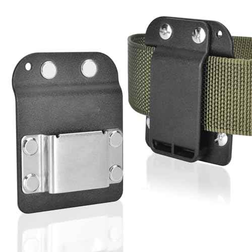 iGuerburn Drill Belt Holder - Tactical Drill Clip for Tool Belt, Clip-on Drill Hook for Drill Driver | Fits Up to 2" Tool Belt