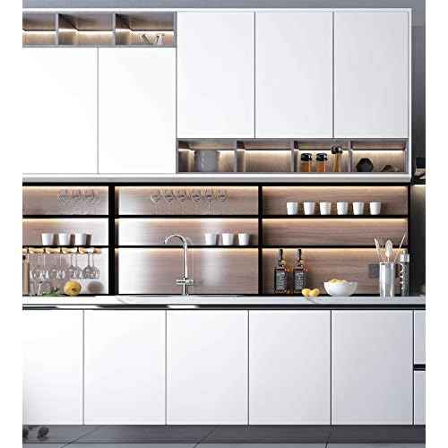 FunStick Thick White Wallpaper Peel and Stick White Contact Paper for Cabinets Countertops Desk Kids Classroom Waterproof Removable Wall Paper Renter Friendly Wallpaper for Bedroom Walls 15.8"x78.8"