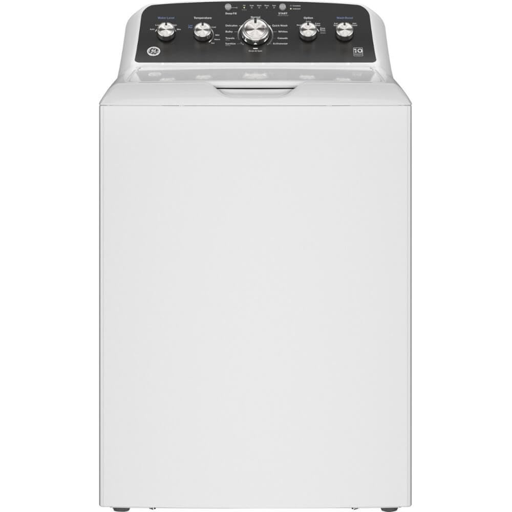 GE GTW485ASWWB 27 Inch Top Load Washer with 4.5 cu ft Capacity, Stainless Steel basket