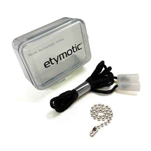 Etymotic Research ER20 High-Fidelity Earplugs (Concerts, Musicians, Airplanes, Motorcycles, Sensitivity and Universal Hearing Protection) - Standard, Clear Stem w/ Frost Tip