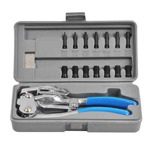 Power Punch Heavy Duty Hole Punch Set, Cr-V 3/32" x 9/32"