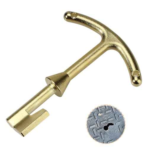 M07001 water meter key, Water Meter Box Key, Water Meter Cover/Lid Opening Tool, Valve Box Key - 5.5-inch Length