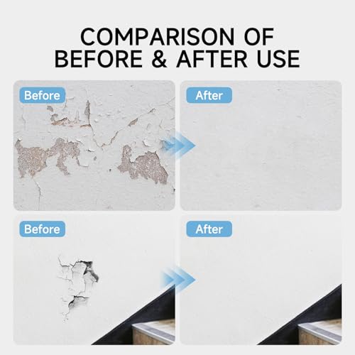Drywall Repair Kit Wall Patch, 150g Spackle Wall Repair Paste with Scraper, Wall Mending Agent Quick and Easy Solution to Fill The Holes for Home Wall, White Repair Putty Plaster Dent