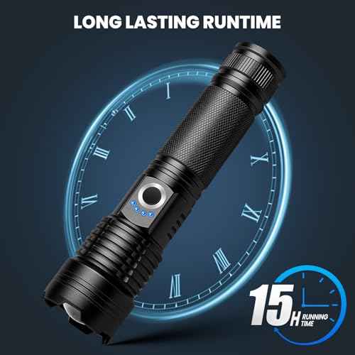 Flashlight Rechargeable 99,000 High Lumens - 3 Pack Bright LED Flash Light with 5 Modes, Handheld Waterproof Linterna for Camping, Home, Outdoor