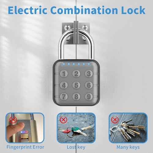 Combination Lock, Combination Lock for Locker, Locker Lock & Gym Locker Lock - High Security, Easy to Use for Gym, School, Travel, Outdoor