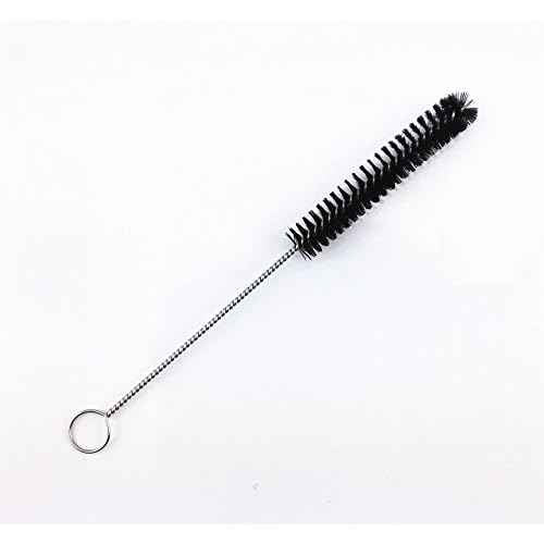 yueton?Pack of 10 Black Nylon Tube Pipe Nozzle Brush Dia 10mm with Wire Loop Handle