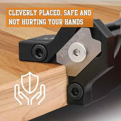 Chamfering Edge Band Trimmer,Adjustable Edge Banding Trimmer,veneers,Hand Planer,Edge Banding Tools. (Handle + R1, R2,R3 Blade)