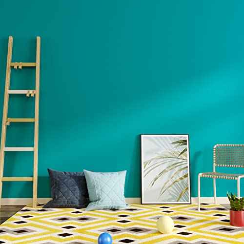 Decotalk Green Peel and Stick Wallpaper for Cabinets Contact Paper Green Wallpaper Removable Contact Paper Self Adhesive Wall Paper Roll Teal Wallpapers Solid Color Vinyl Wallpapers Modern 12"x120"