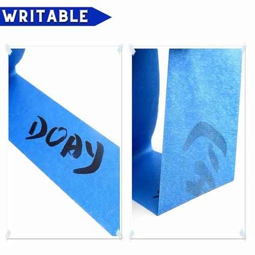 Blue Painters Tape 1/4" 1/2" 3/4" x 60 Yard - Multi Size Pack - Multi Surface Use - 3 Rolls