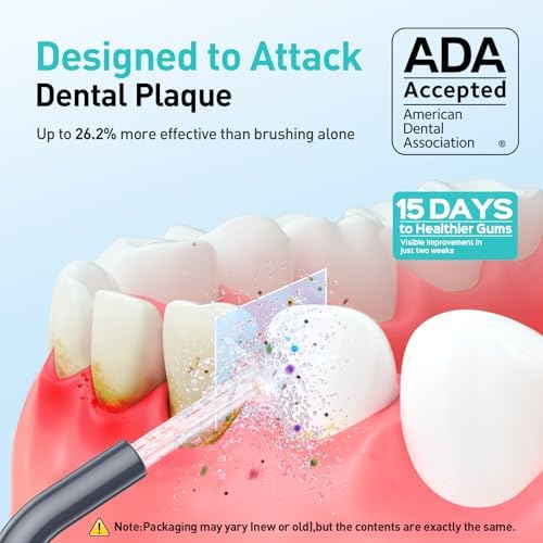 COSLUS Water Dental Flosser Teeth Pick C20: Portable Cordless Oral Irrigator 300ML Rechargeable Travel Irrigation Cleaner IPX7 Waterproof Electric Flossing Machine for Teeth Cleaning, Grey