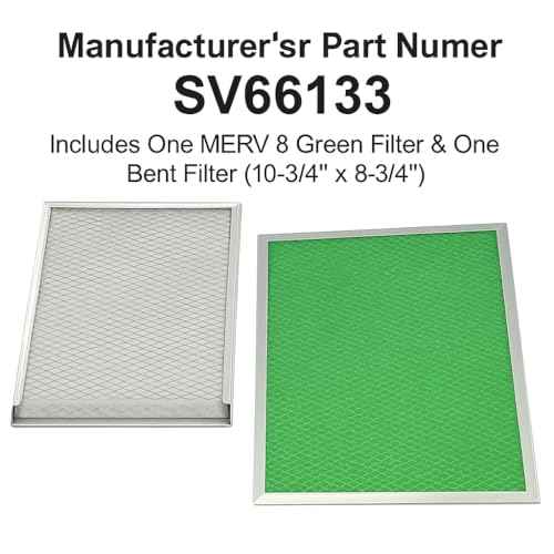 SV66133 Washable HRV Air Exchanger MERV8 Filter Kit - Size : 11 x 9 Inches - 2 Pieces