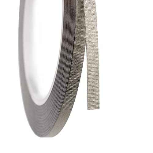 5mm x 20M (0.2in x 65ft) Conductive Cloth Fabric Adhesive Tape, Faraday Tape for EMI Shielding, Interference Signal Blocking, Laptop Mobilephone LCD Repair, Cable Wire Harness Wrapping