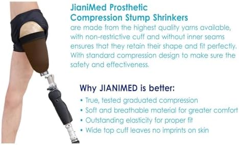 Prosthetic Stump Shrinkers–Above Knee, 35cm, Compression, Amputee Socks, 20-30, Daily use, Taiwan Excellence M