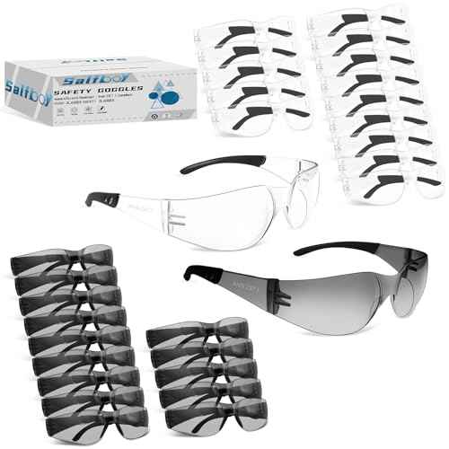 Clear Safety Glasses for Men Women Ansi Z87.1 Safety Glasses Scratch and Impact Resistant Protective Eyewear