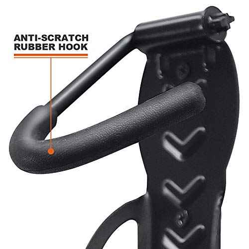 Wallmaster Bike Storage Rack for Garage, Wall Mount Bicycles Hanger, 4-Pack Bike Storage System Vertical Bike Hooks