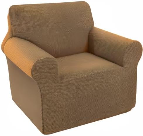 U-NICE HOME Recliner Chair Covers Stretch Couch Cover Sofa Cover Sofa Slipcover Furniture Protector for Chair Cover Pet Friendly(Armchair, Brown)