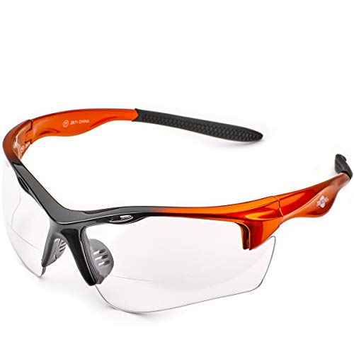 ToolFreak Rebel Bifocal Safety Glasses, ANSI z87+ Impact and UV