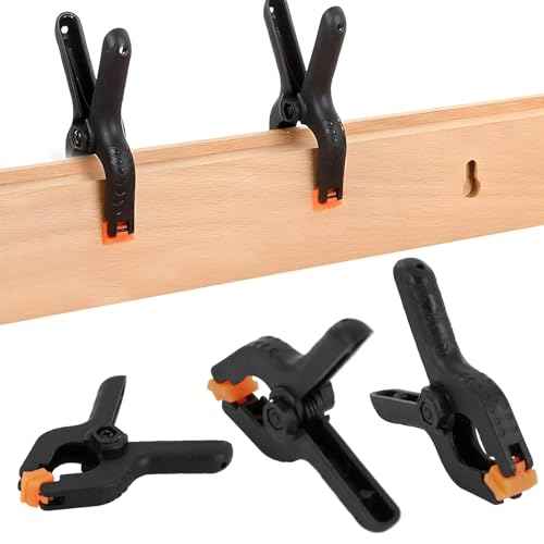 Spring Clamps 12 PCS Balloon Arch Clips, Clamps for Backdrop Black Clips for Balloon Arch Suitable for Crafts, Woodworking, Photography (2.6 Inch)