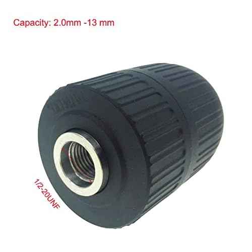 YXQ 2.0-13mm Tapered Keyless Drill Chuck 1/2"-20 UNF Mount Hammer Conversion Quick Change Electric Drill Electric Accessories Tool