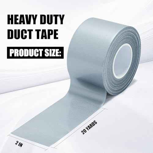 3 Pack Sliver Duct Tape £¬ Waterproof Heavy Duty Duct Tape,Strong Adhesive garyTape Bulk for Indoor Outdoor Repairs Tear by Hand, 60 Yards x 2 Inch Total£¬Bulk Value for Repairs